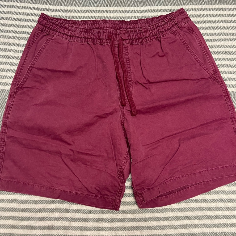 Vans Maroon Elastic Waist‎ Shorts Size Medium